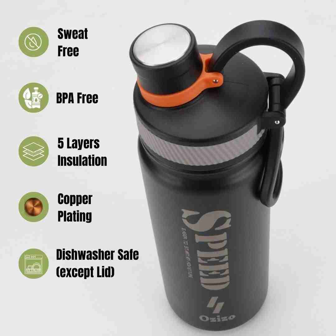 22oz Insulated Stainless Steel Protein Shaker-6